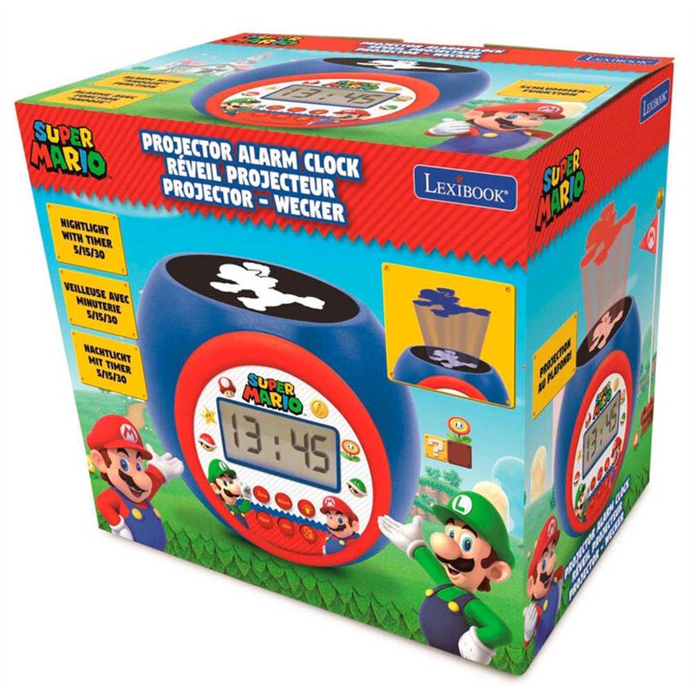 reloj despertador super mario bros