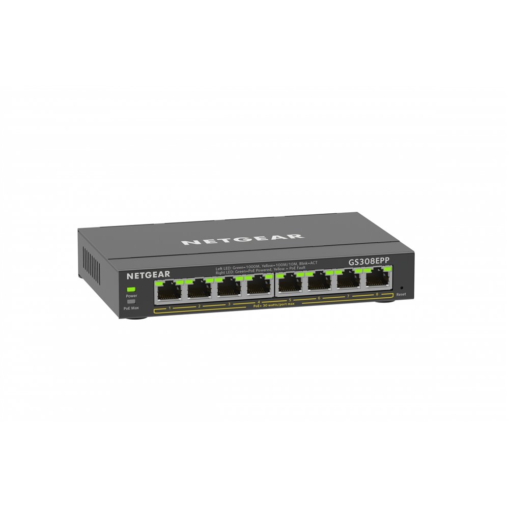netgear gestionado l2/l3 gigabit ethernet (10/100/1000) energí­a sobre ethernet (poe) negro