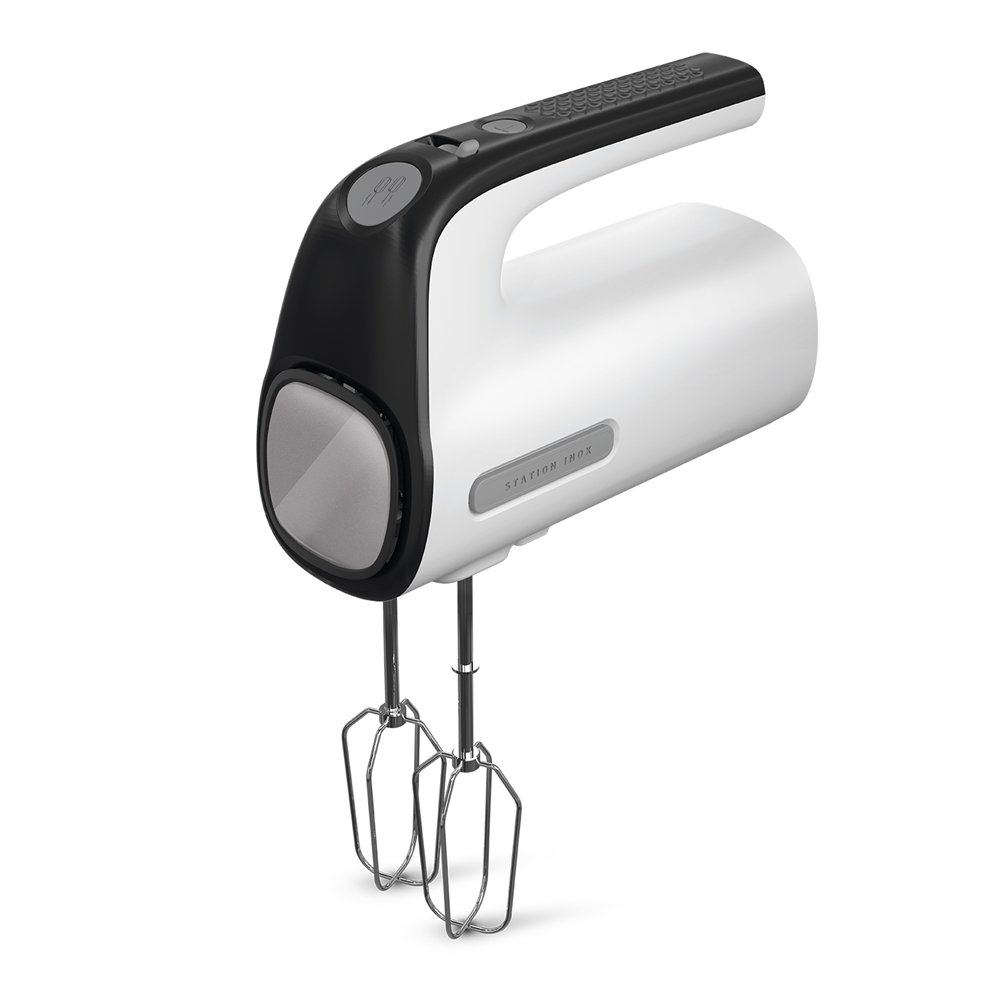 taurus station inox batidora de mano 500 w negro, blanco