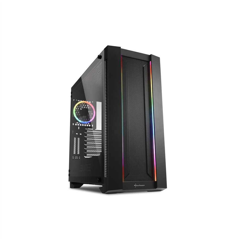 sharkoon elite shark ca200m midi tower negro