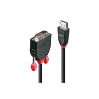 lindy 41492 adaptador de cable de ví­deo 3 m dvi-d displayport negro