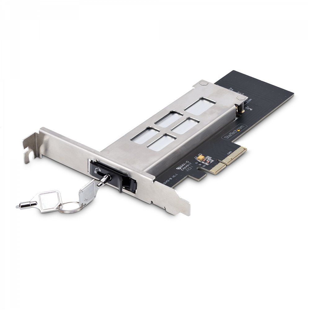 startech.com tarjeta pcie x4 a ssd nvme m.2 - rack móvil backplane con bandeja removible hot swap intercambiable en caliente - b