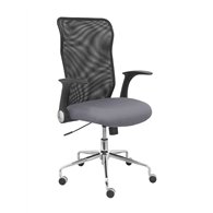piqueras y crespo silla minaya respaldo malla negro asiento bali gris