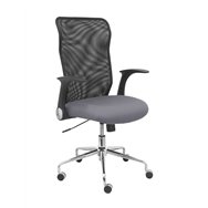piqueras y crespo silla minaya respaldo malla negro asiento bali gris