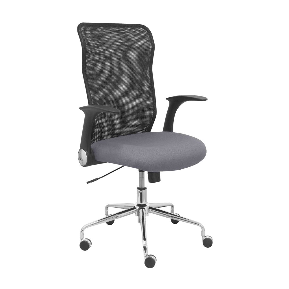 piqueras y crespo silla minaya respaldo malla negro asiento bali gris