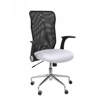 piqueras y crespo silla minaya respaldo malla negro asiento bali blanco