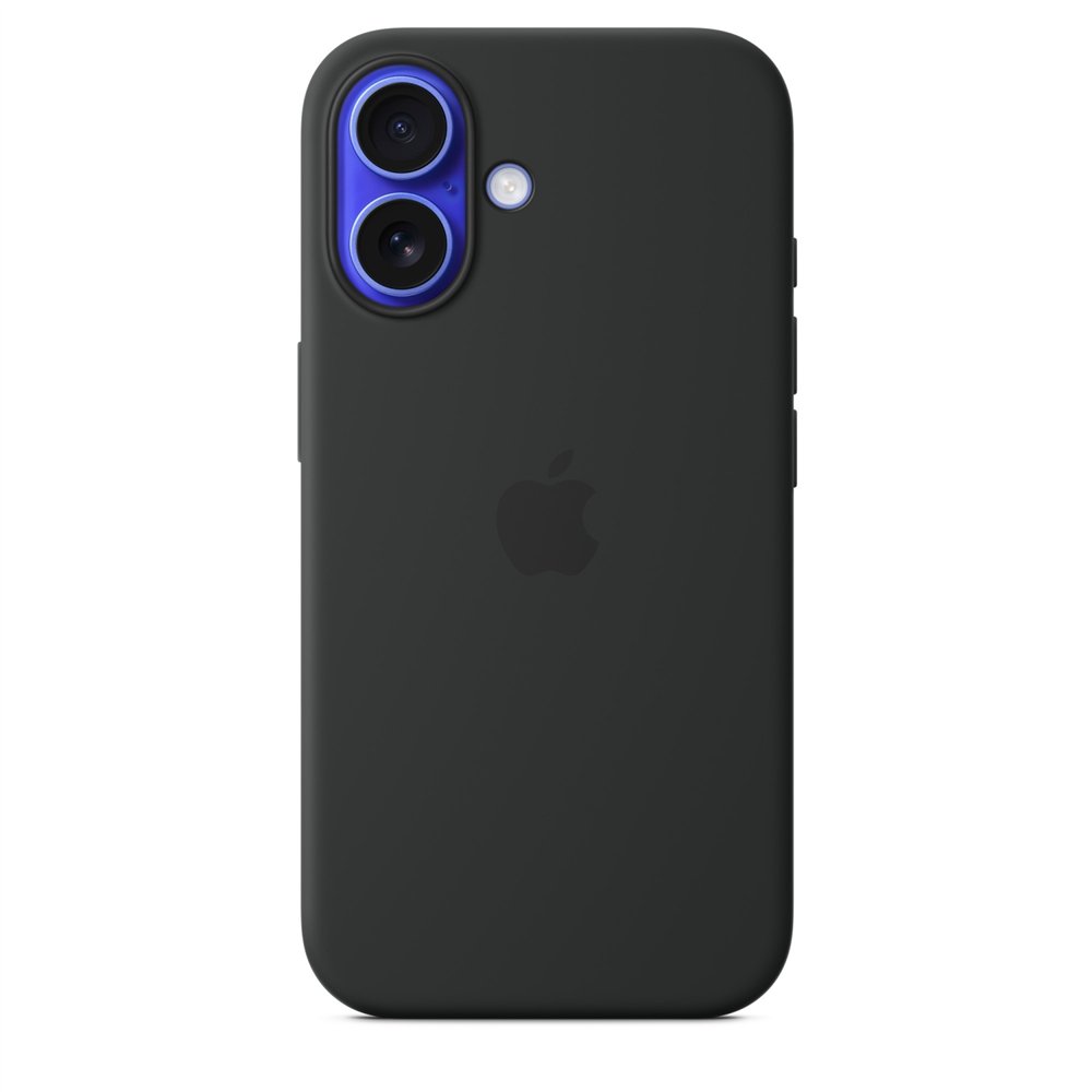 apple funda de silicona con magsafe para el iphone 16 - negro