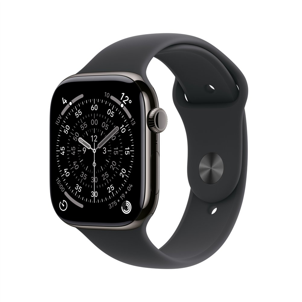 apple watch series 11 oled 46 mm digital 416 x 496 pixeles pantalla táctil 5g titanio wifi gps (satélite)