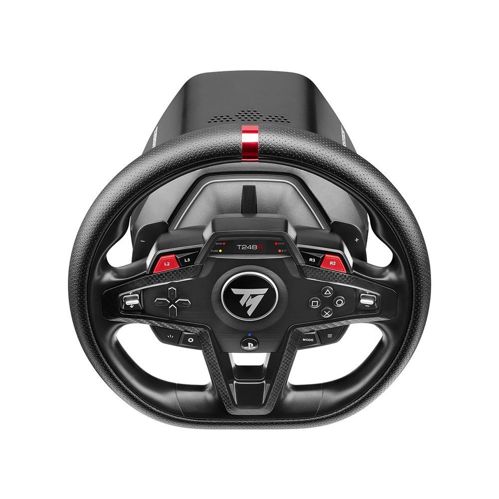 thrustmaster t248r carbono usb volante + pedales pc, playstation 4, playstation 5