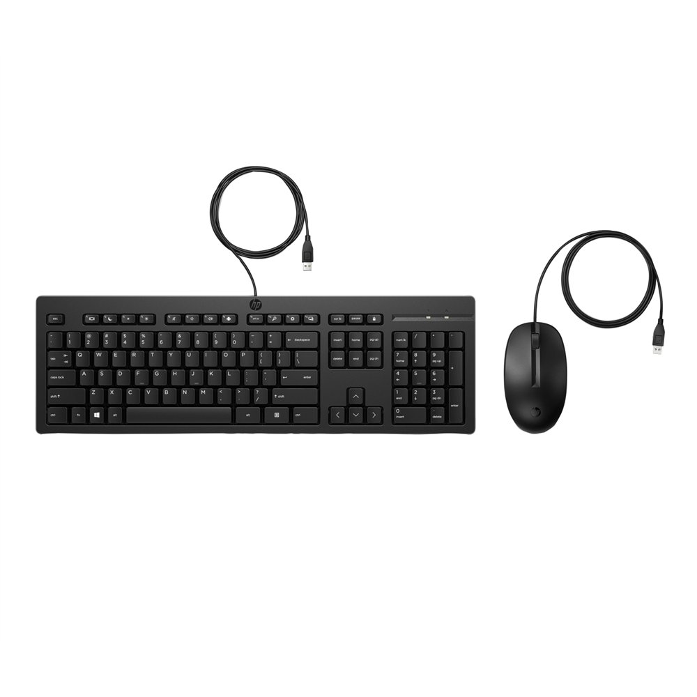hp combo de teclado y ratón con cable 225