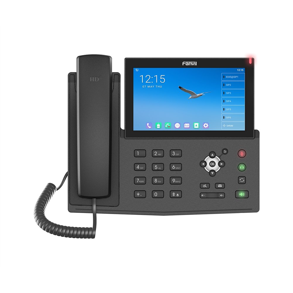 fanvil x7a teléfono ip negro 20 líneas lcd wifi