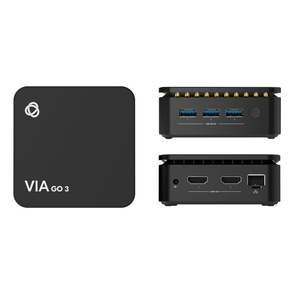 kramer electronics via-go3 sistema de presentación inalámbrico hdmi escritorio