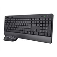 teclado+ratón trust trezo rf wireless negro (24531)