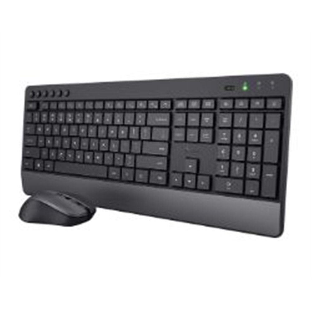 teclado+ratón trust trezo rf wireless negro (24531)