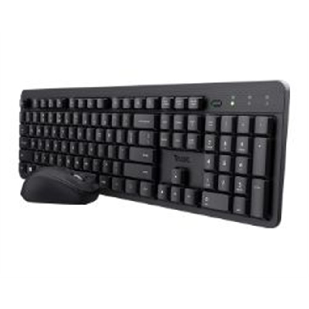 teclado+ratón trust ody ii wireless negro (25020)