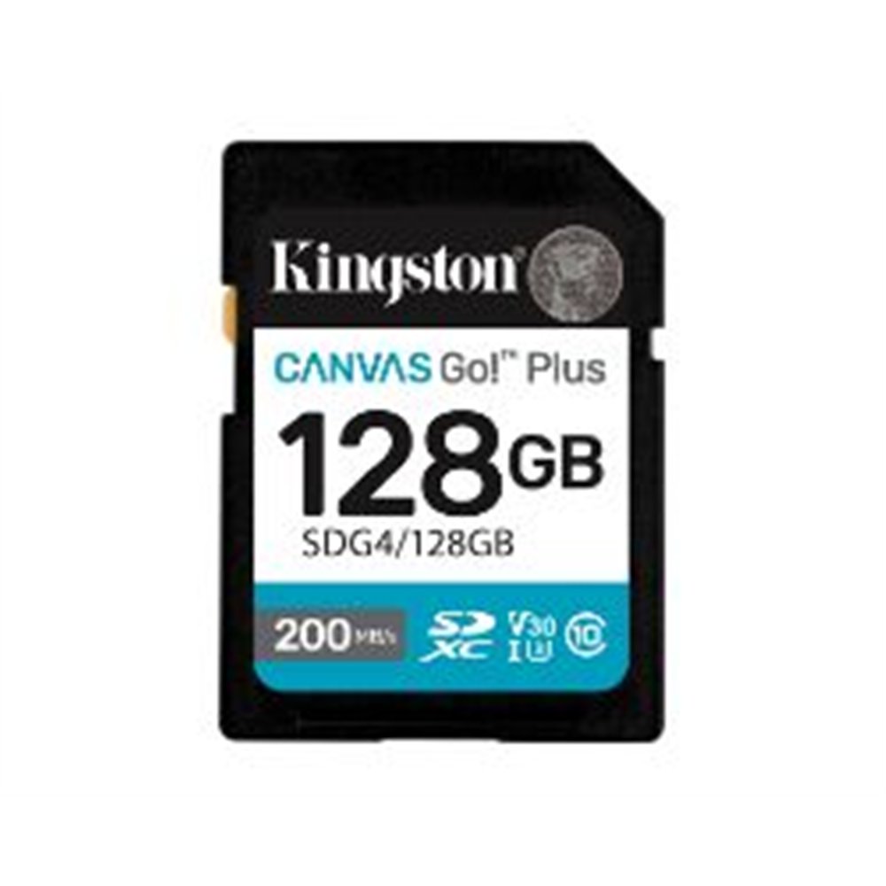 kingston sdxc canvas go plus 128gb gen4 (sdg4/128gb)