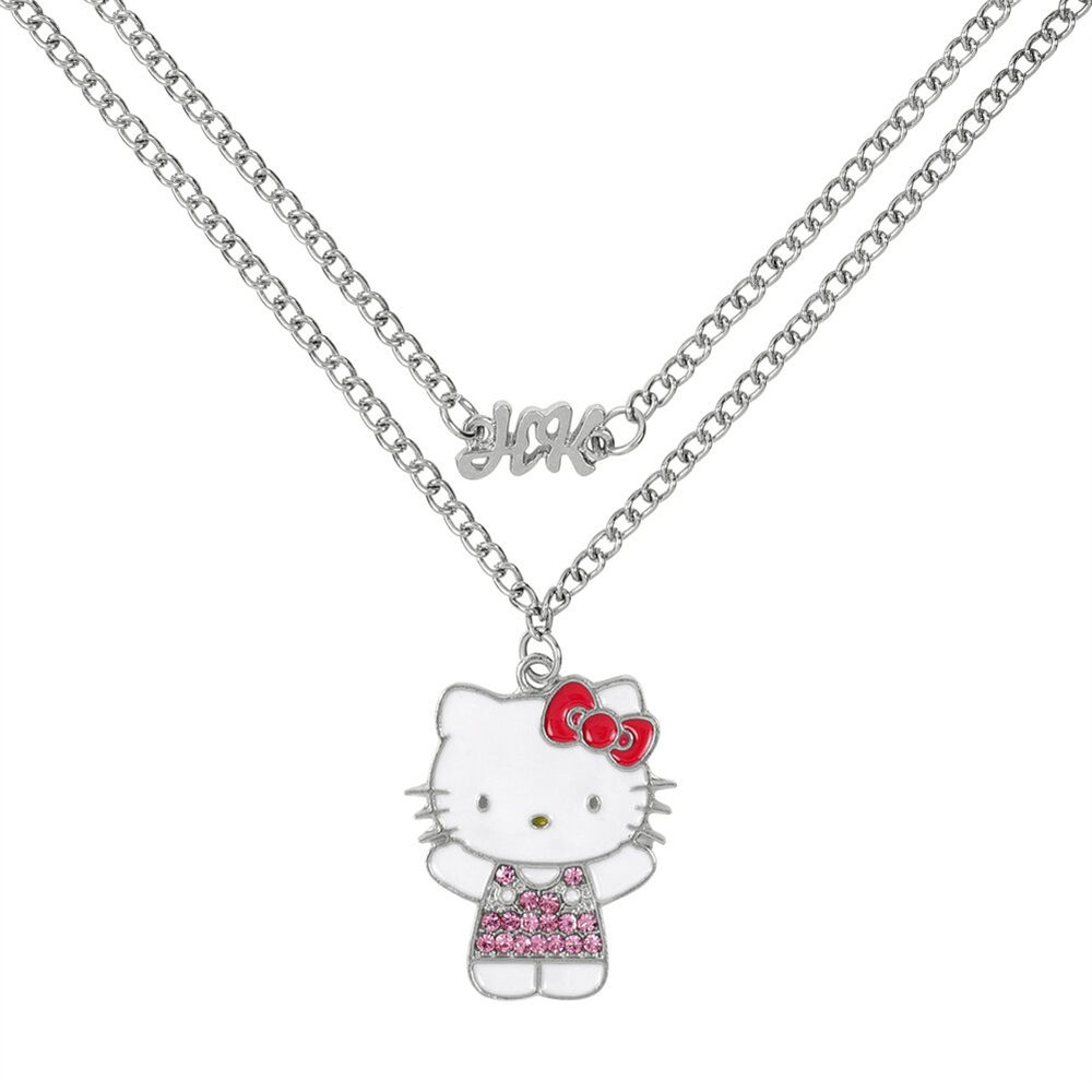 colgante hello kitty and friends plata