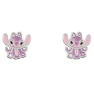 pendientes angel stitch disney plata