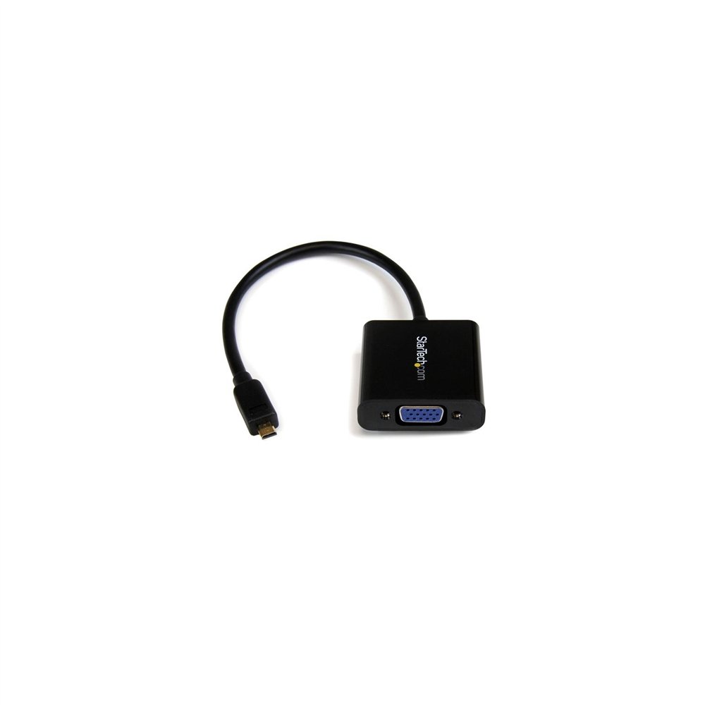 startech.com adaptador conversor micro hdmi a vga para smartphones / ultrabooks / tabletas - 1920x1080 negro