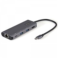 startech.com adaptador multipuertos usb c - mini docking station usb tipo c con hdmi de 4k 30hz - con pd de 100w - con hub ladró