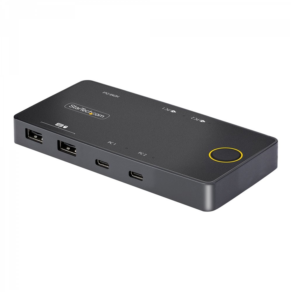 startech.com c2-h46-uc2-pd-kvm interruptor kvm negro