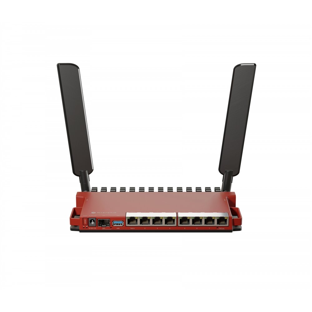 mikrotik l009uigs-2haxd-in router inalámbrico gigabit ethernet banda única (2,4 ghz) rojo