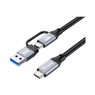 equip 128432 cable usb usb 3.2 gen 2x2 2 m usb a/usb c usb c negro