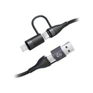 cable subblim usb-a/c/c/lightning 1m (subcab-4in101)