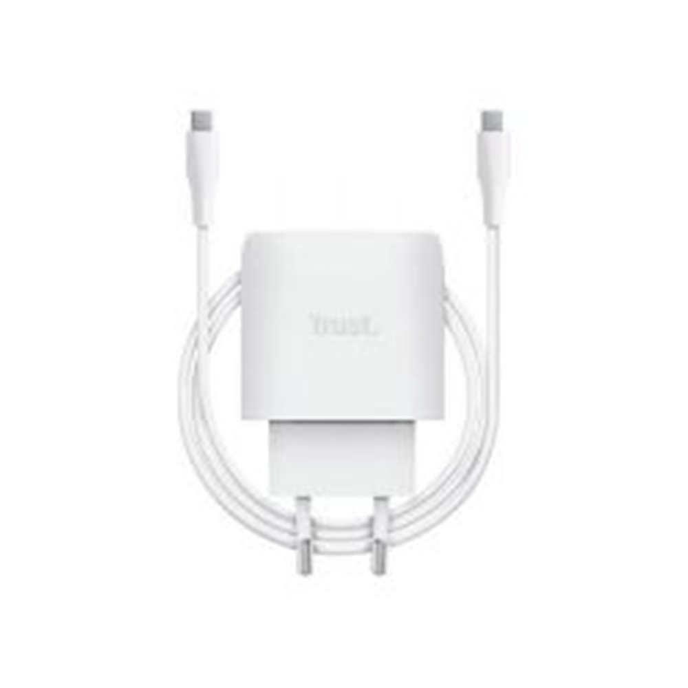 cargador pared trust maxo 45w usb-c para apple (25721)