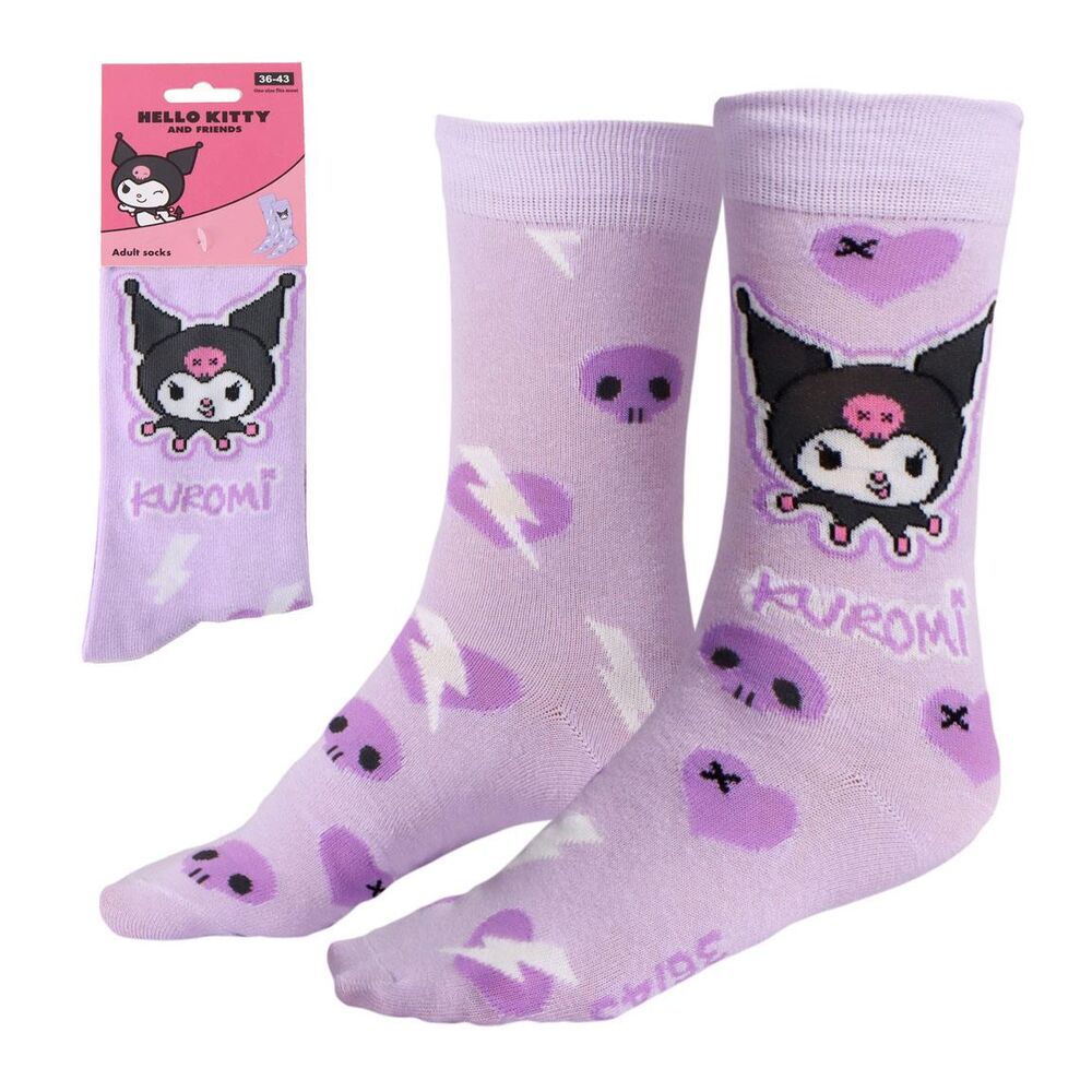 calcetines kuromi hello kitty