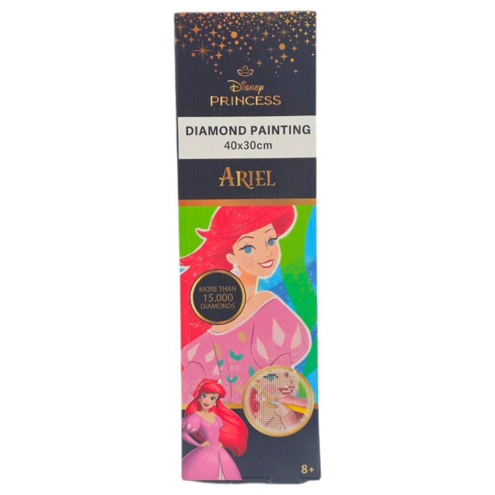 pinta con diamantes la sirenita disney