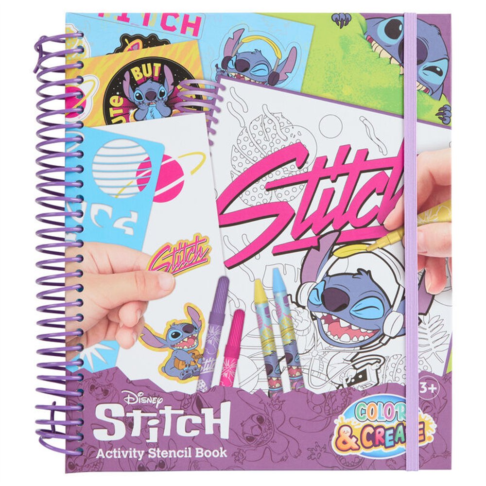 libro dibujo y actividades stitch disney