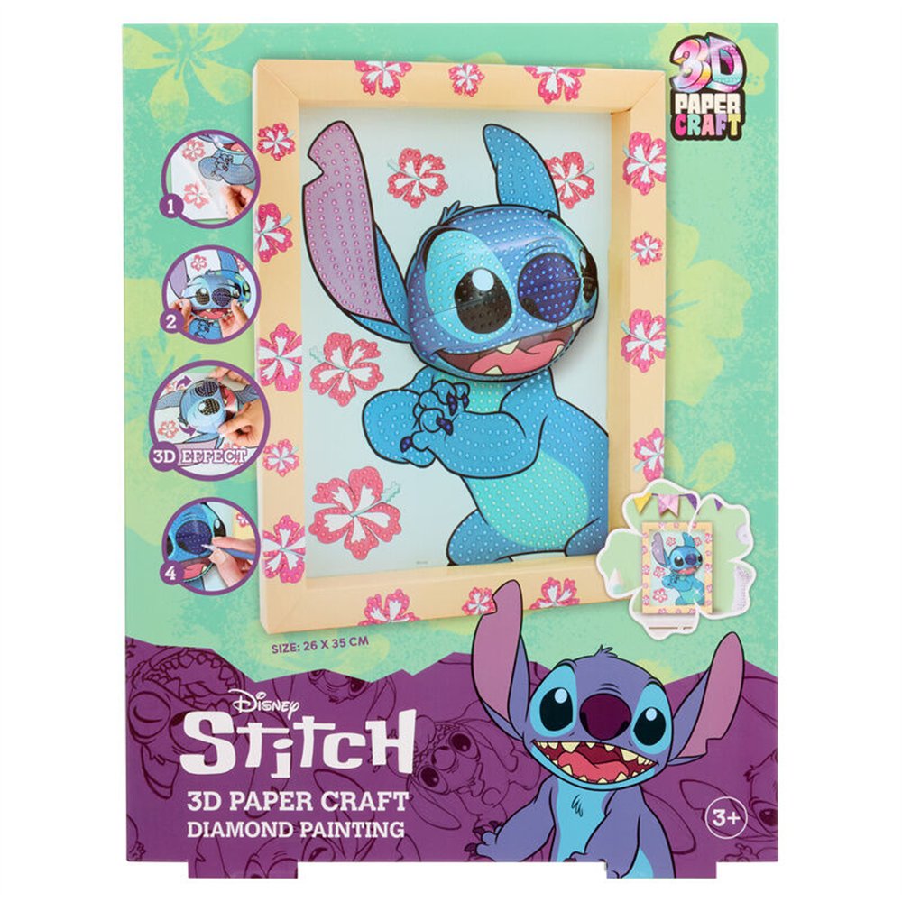 mosaico diamante craft 3d stitch disney