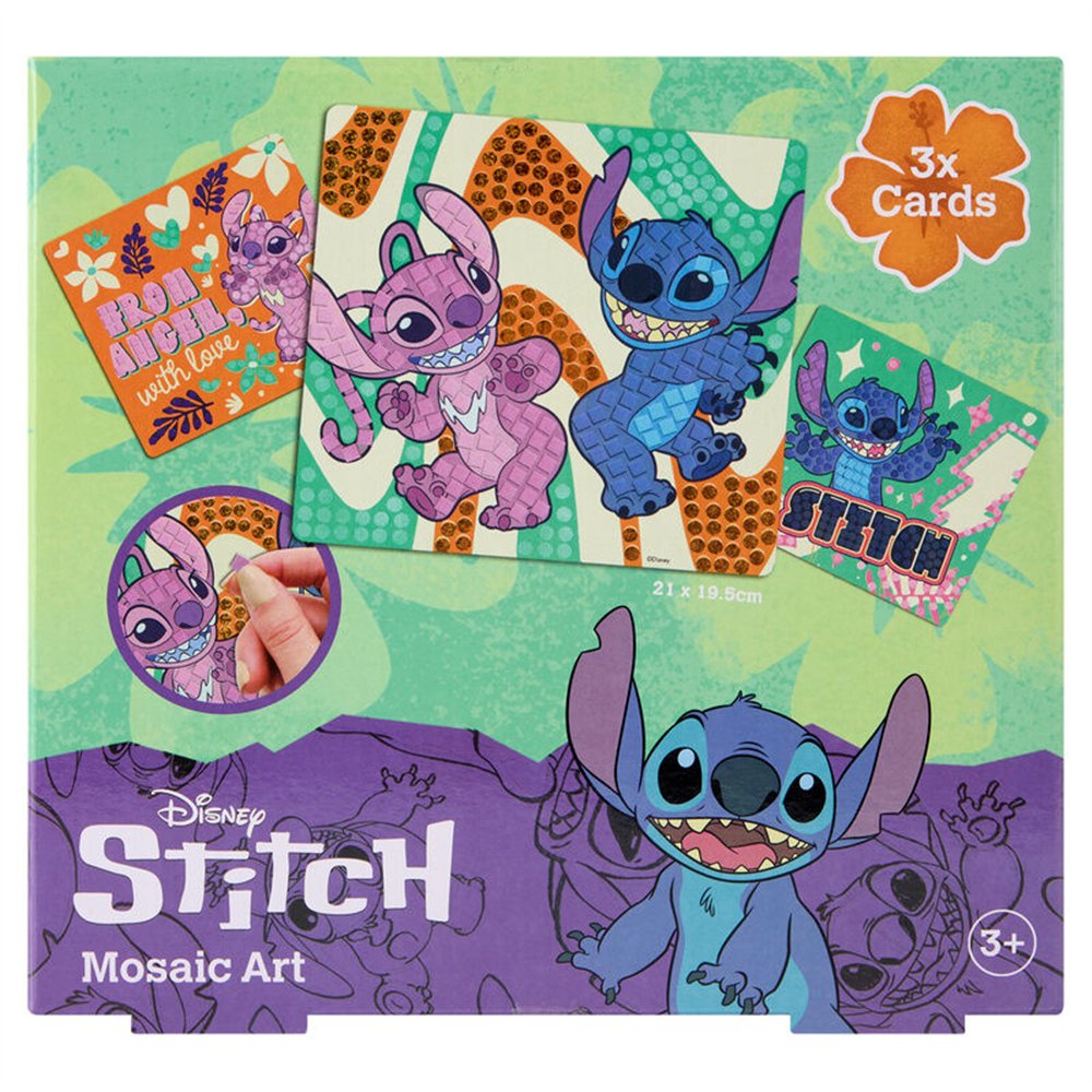 mosaico goma eva stitch disney