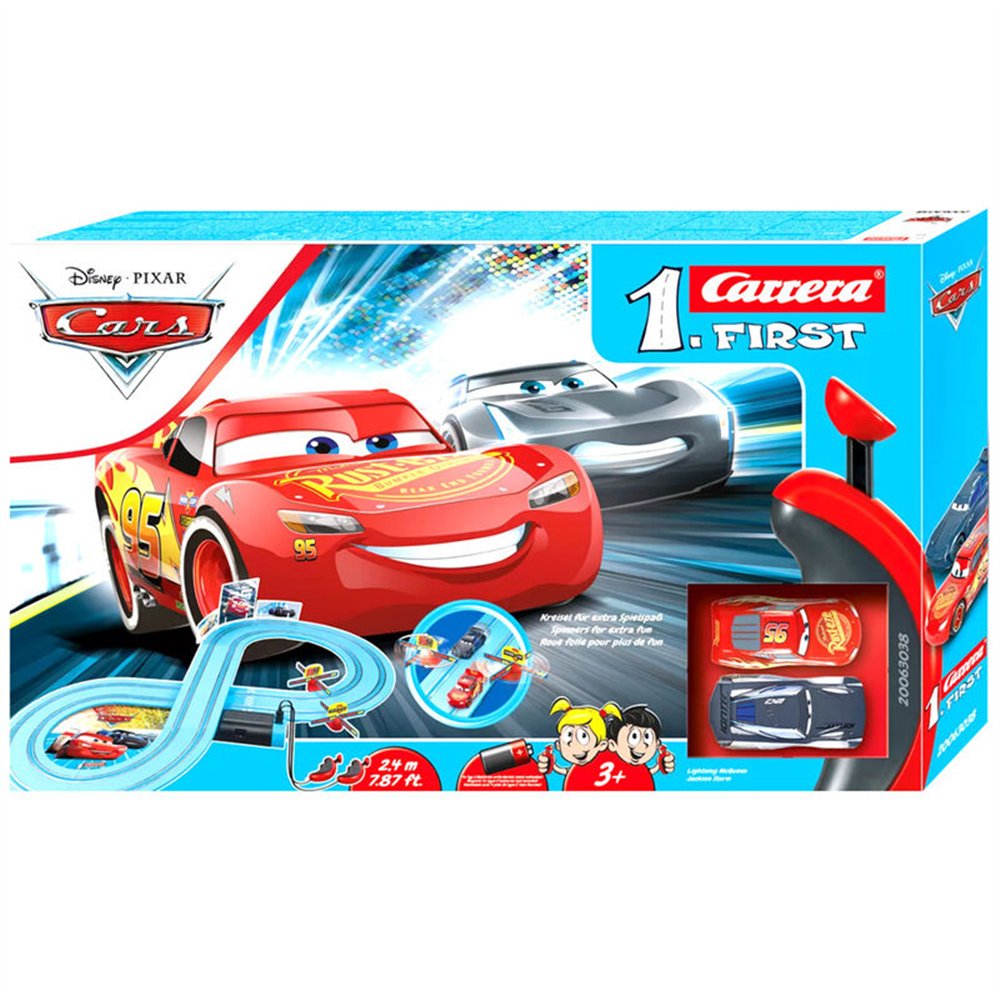 circuito carreras rayo & storm cars disney pixar