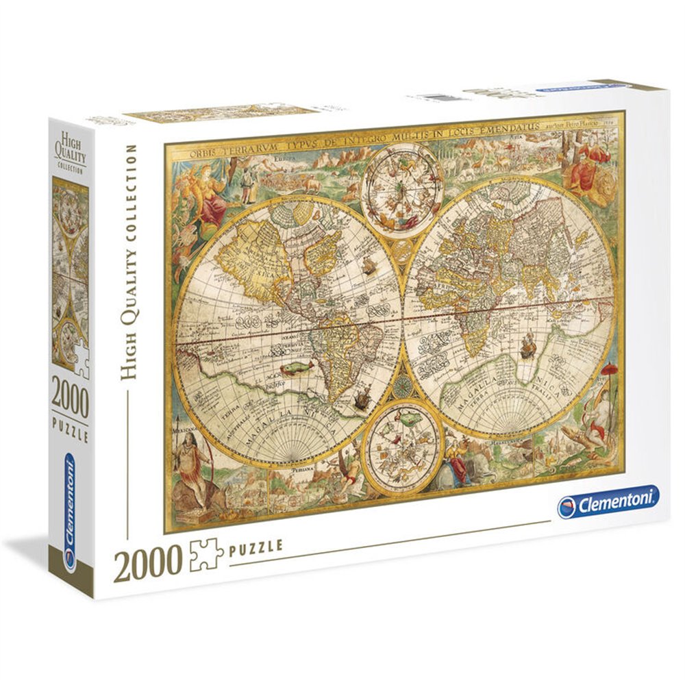 puzzle mapa antiguo 2000pzs