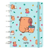cuaderno a5 bubble tea capibara