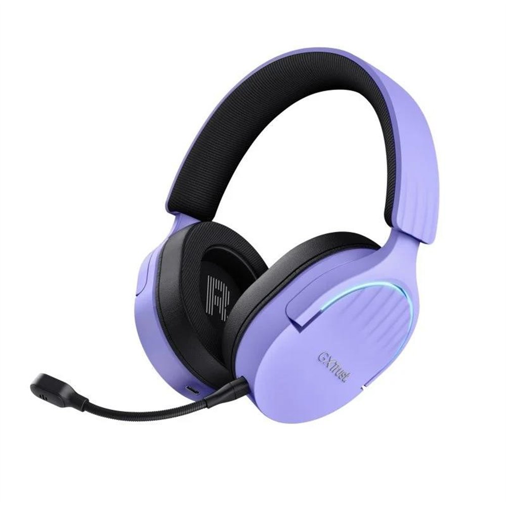 auriculares + microfono trust gaming rgb gxt 491p fayzo headset wireless