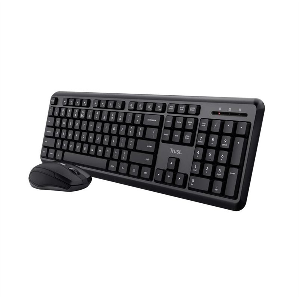 teclado + raton trust tkm-360 wireless silent black