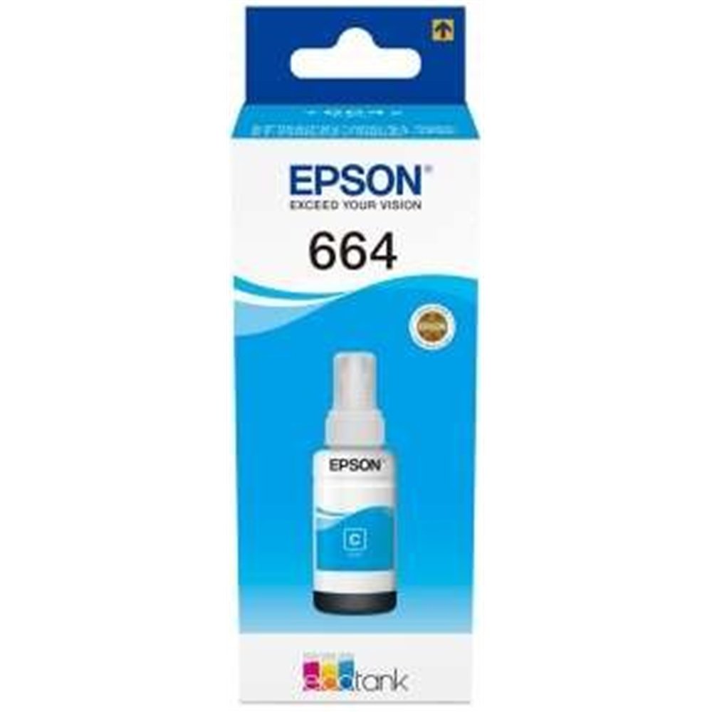 tinta epson l355/l555 bote cyan 664 ecotank bottle (70ml)