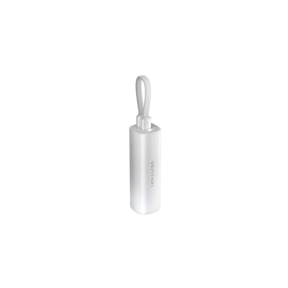 powerbank vention 5000mah usb-c + lightning 20w grey