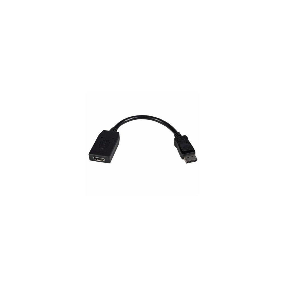 startech.com adaptador de ví­deo displayport a hdmi macho a hembra - conversor dp - 1920x1200 - pasivo negro