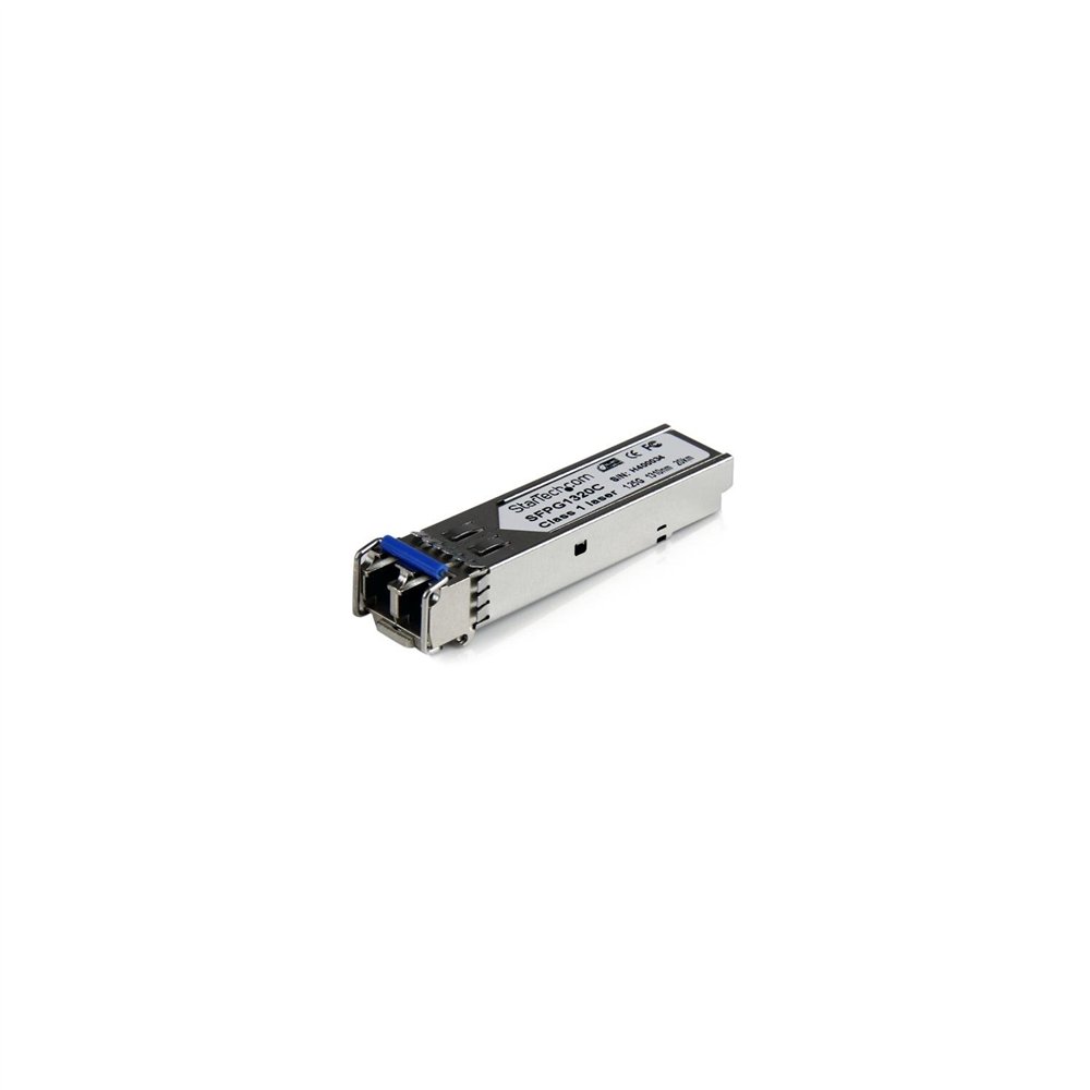 startech.com módulo transceptor de fibra monomodo sfp gigabit ddm lc compatible cisco mini gbic - transceiver - 20km