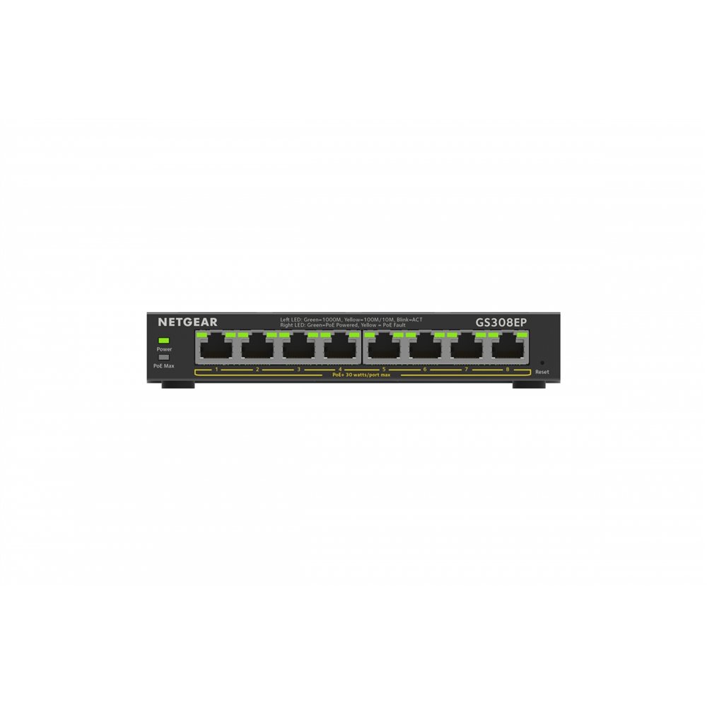 netgear gestionado l2/l3 gigabit (10/100/1000) energí­a sobre ethernet (poe) negro