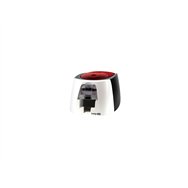 evolis badgy impresora de tarjeta plástica transferencia térmica color 260 x 300 dpi negro, rojo, blanco