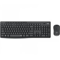 logitech mk295 silent wireless combo teclado rf inalámbrico portugués grafito