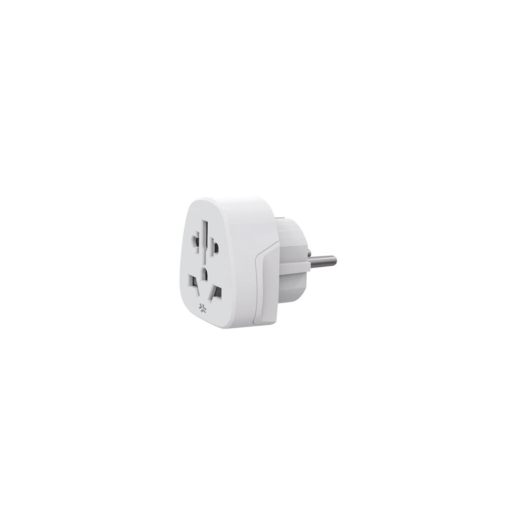 celly traveladapter adaptador de enchufe eléctrico tipo f universal blanco