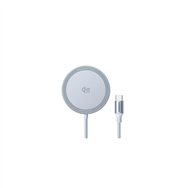 ugreen magflow smartphone gris usb cargador inalámbrico auto