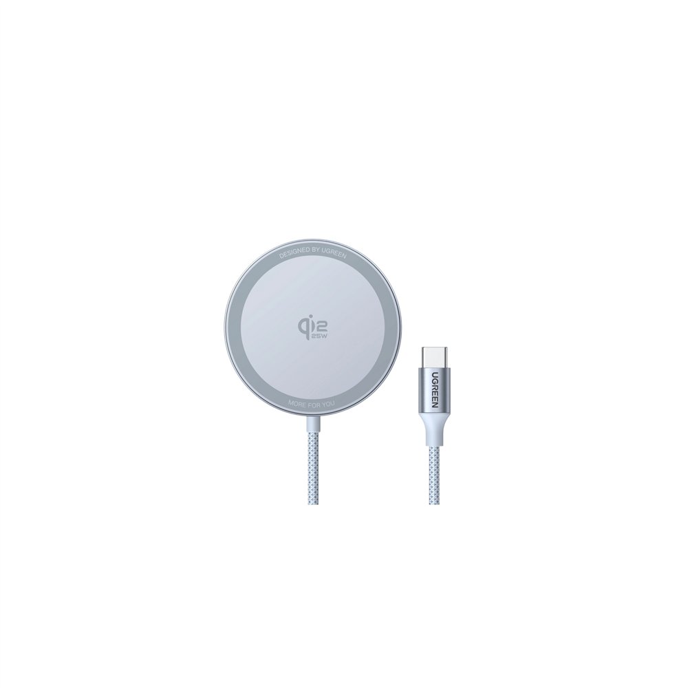 ugreen magflow smartphone gris usb cargador inalámbrico auto