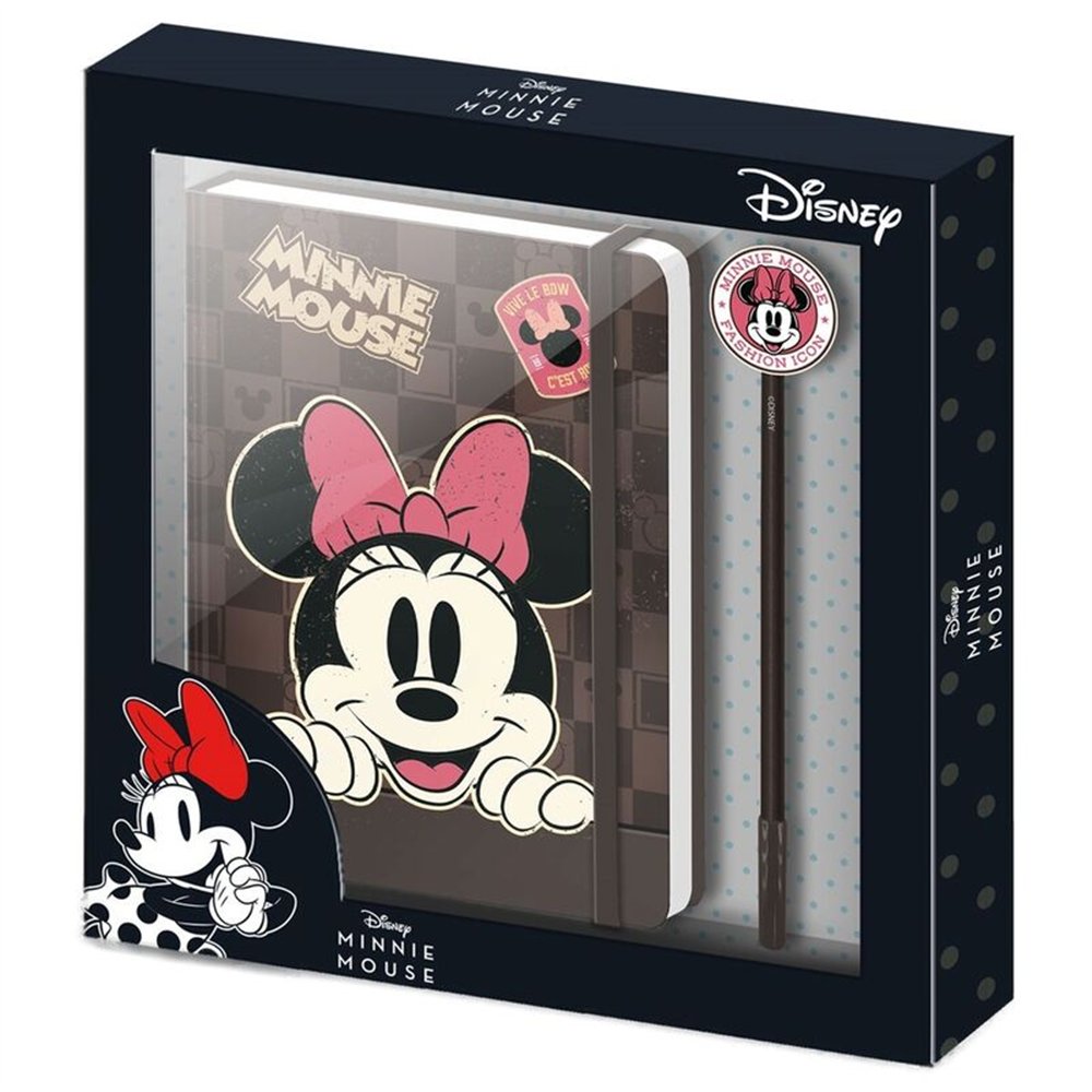 set diario + boligrafo minnie disney